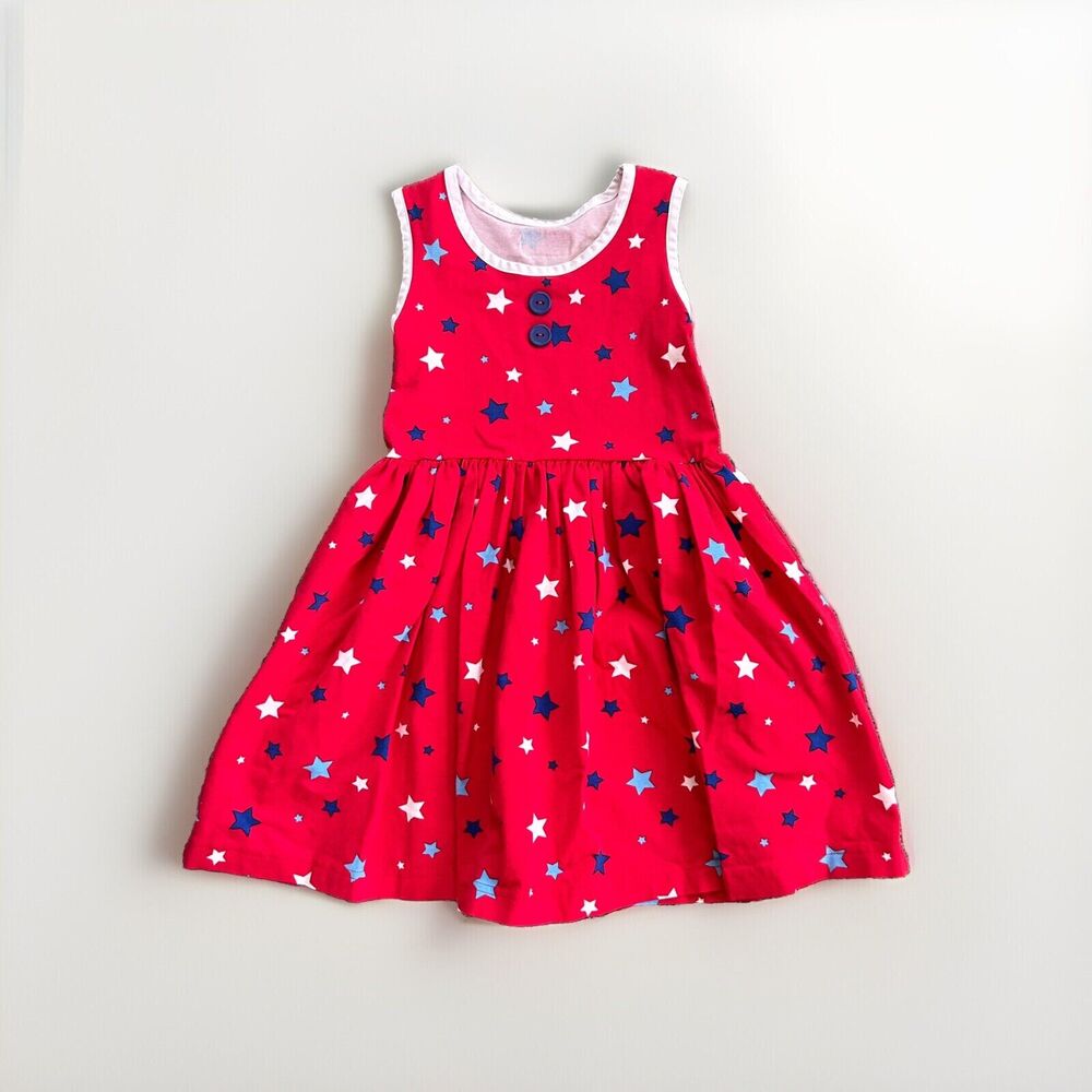 Eleanor Rose Star Rhonda Dress Red White Blue 6 7 Twirl USA Patriotic